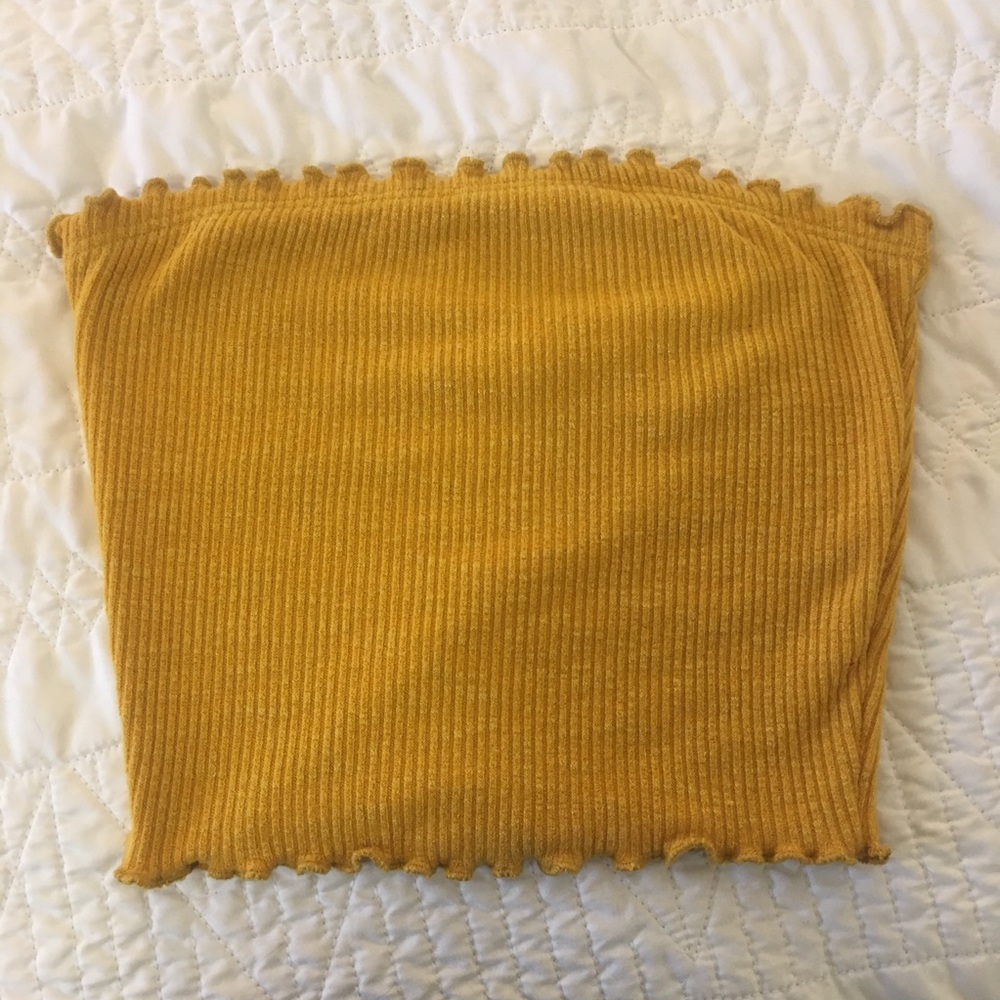 Yellow tube top